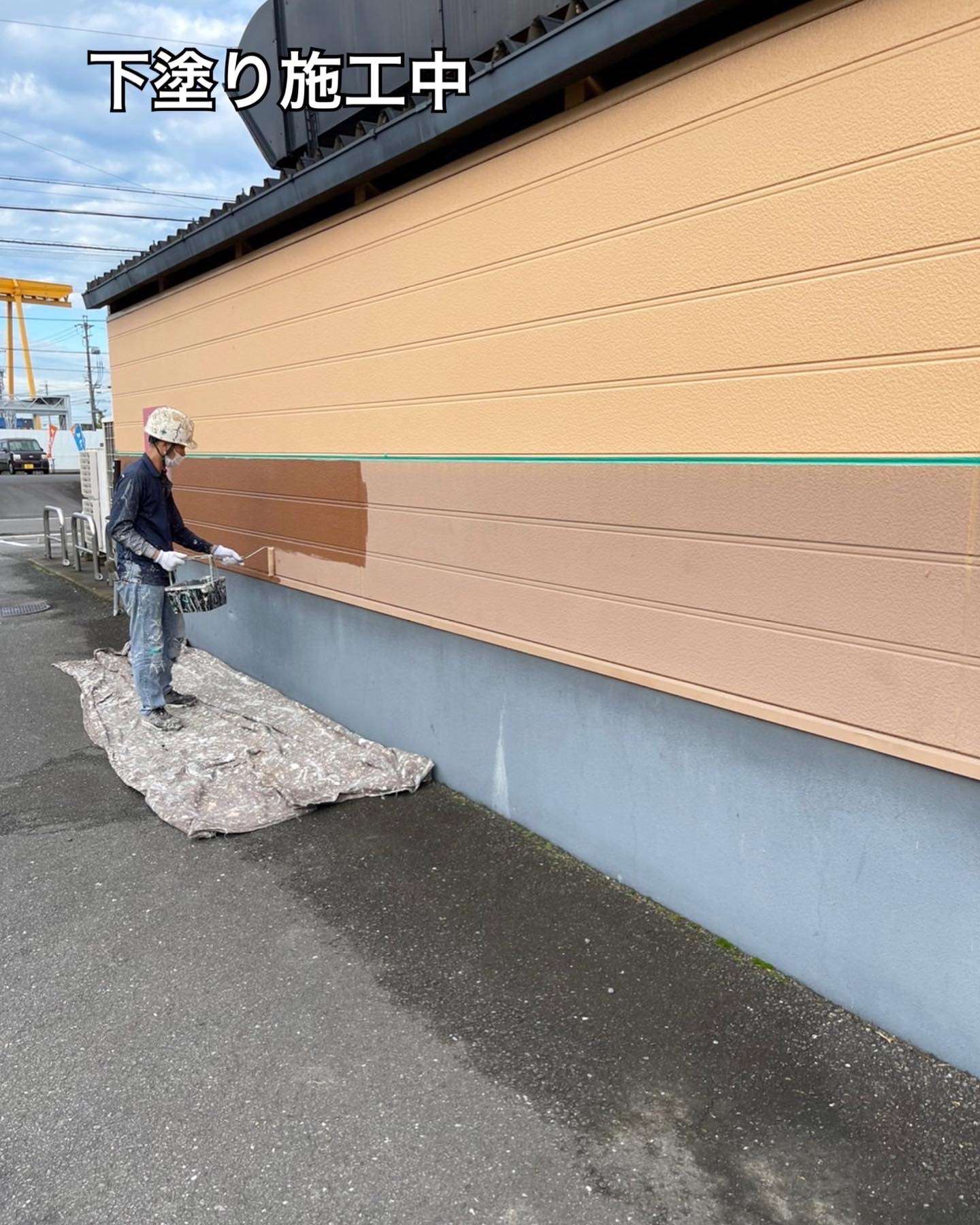 愛知県あま市ラーメン屋🍜様の塗装工事のご紹介をさせて頂きます✨東海地方・名古屋市で外壁塗装、屋根塗装・防水工事をお考えの方は是非弊社にお任せ下さい✨
